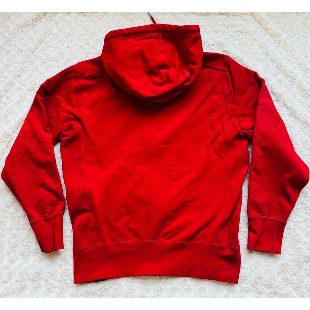 American Giant Sportswear Unisex VTG Red Cotton Full Zip Hoodie Sweatshirt Large - Picture 9 of 10